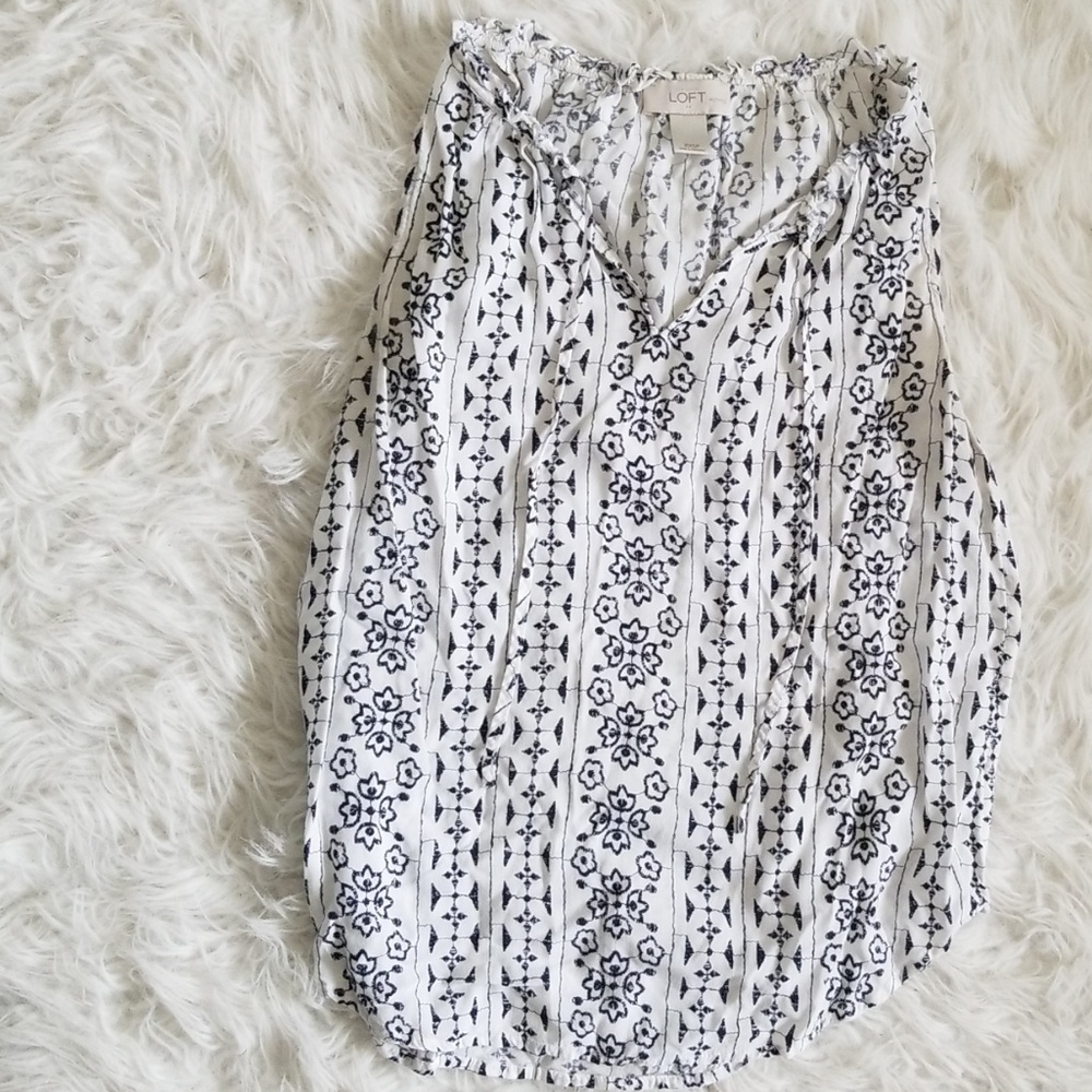 LOFT floral print top